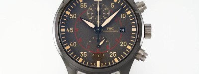 APS厂万国飞行员系列陶瓷款灰盘时计复刻手表能否过专柜-APS手表评测